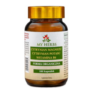 My Herbs Cytrynian Magnezu + Cytrynian Potasu + Witamina B6 – 100 Kapsułek