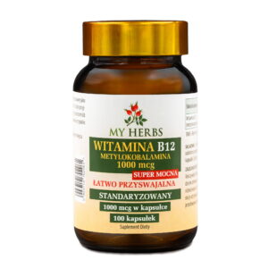My Herbs Witamina B12 Metylokobalamina 1000 mcg – 100 Kapsułek
