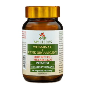My Herbs Witamina C + Cynk Organiczny Premium – 80 Kapsułek