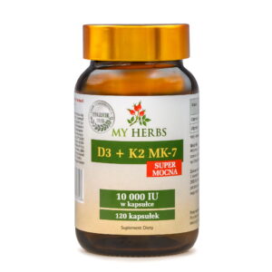 My Herbs D3 + K2 MK-7 Super Mocna 10 000 IU – 120 Kapsułek