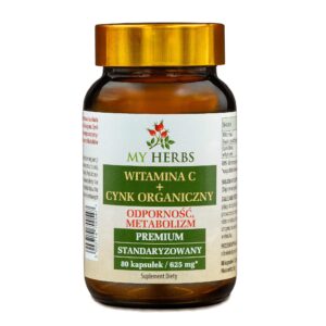 My Herbs Witamina C + Cynk Organiczny Premium 80 kapsułek