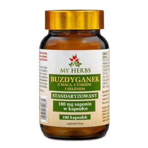 Buzdyganek z Maca, Cynkiem i Selenem My Herbs 100 kapsułek