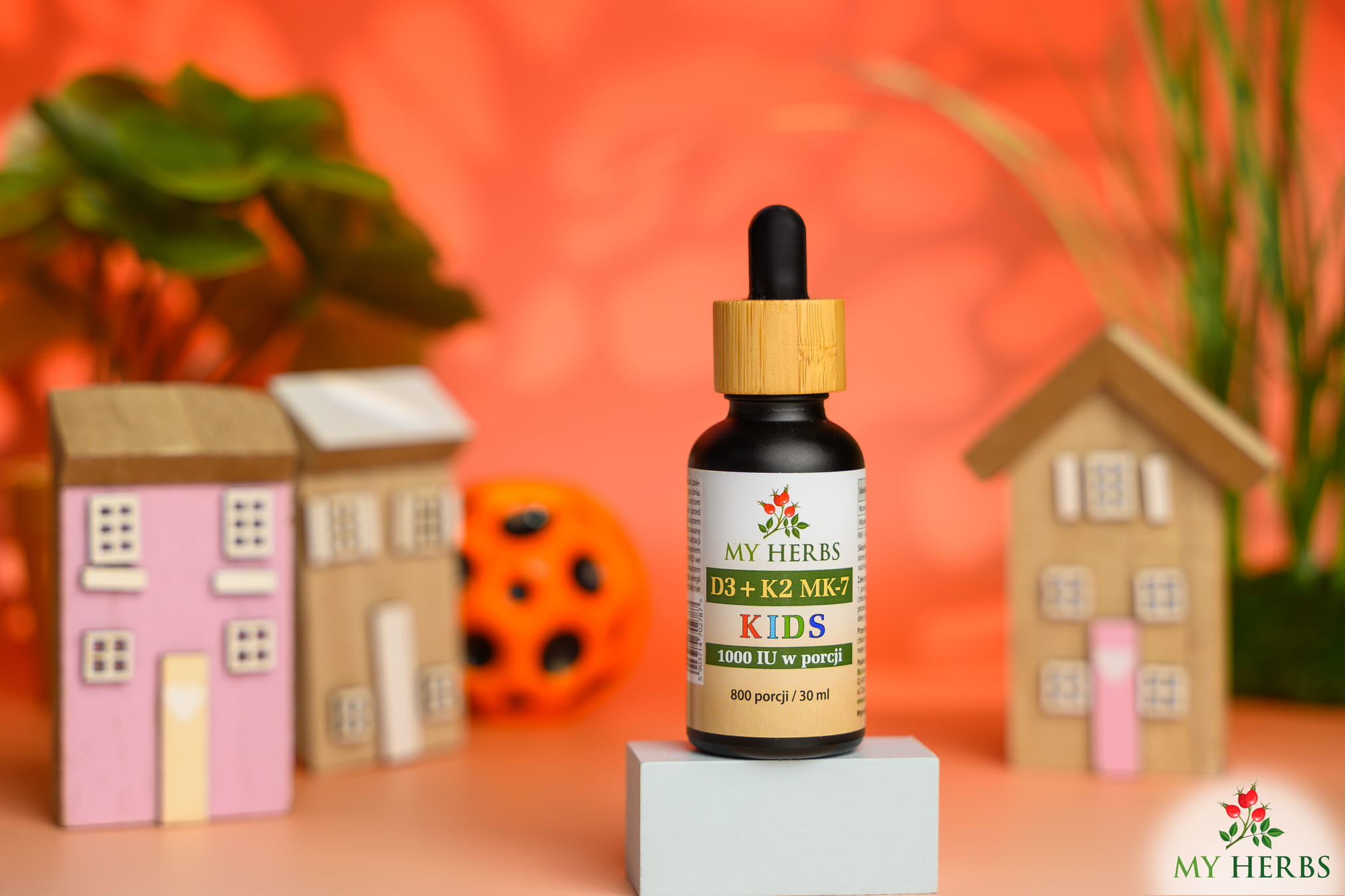 D3 + K2 MK-7 Kids 1000 IU My Herbs – suplement w kroplach