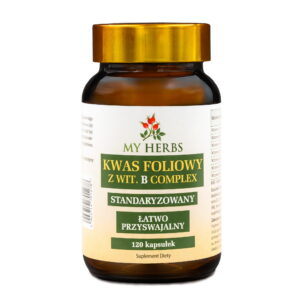 Kwas Foliowy B Complex 600 µg My Herbs 120 kapsułek