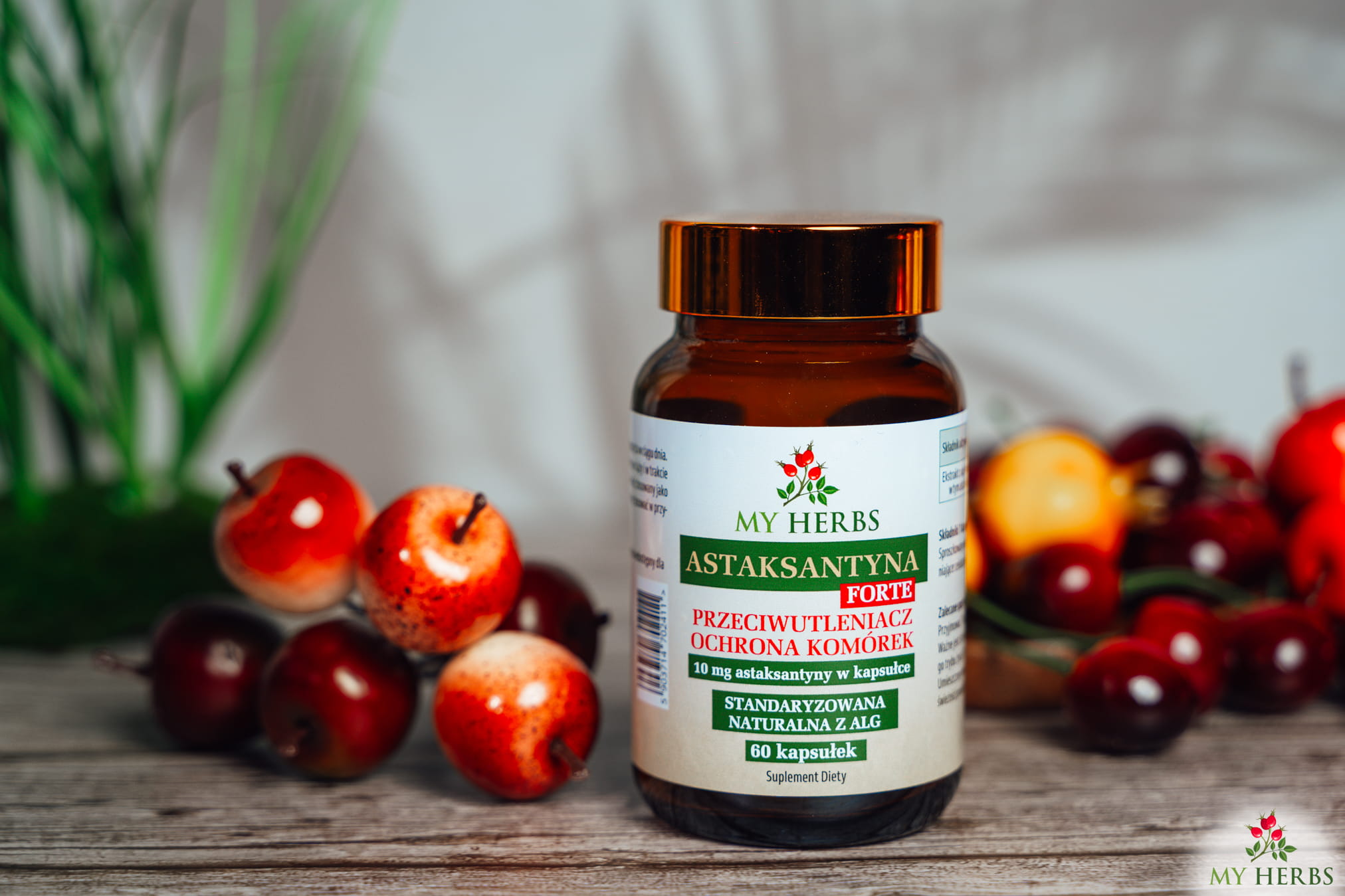 My Herbs Astaksantyna Forte 10 mg – naturalna astaksantyna z alg