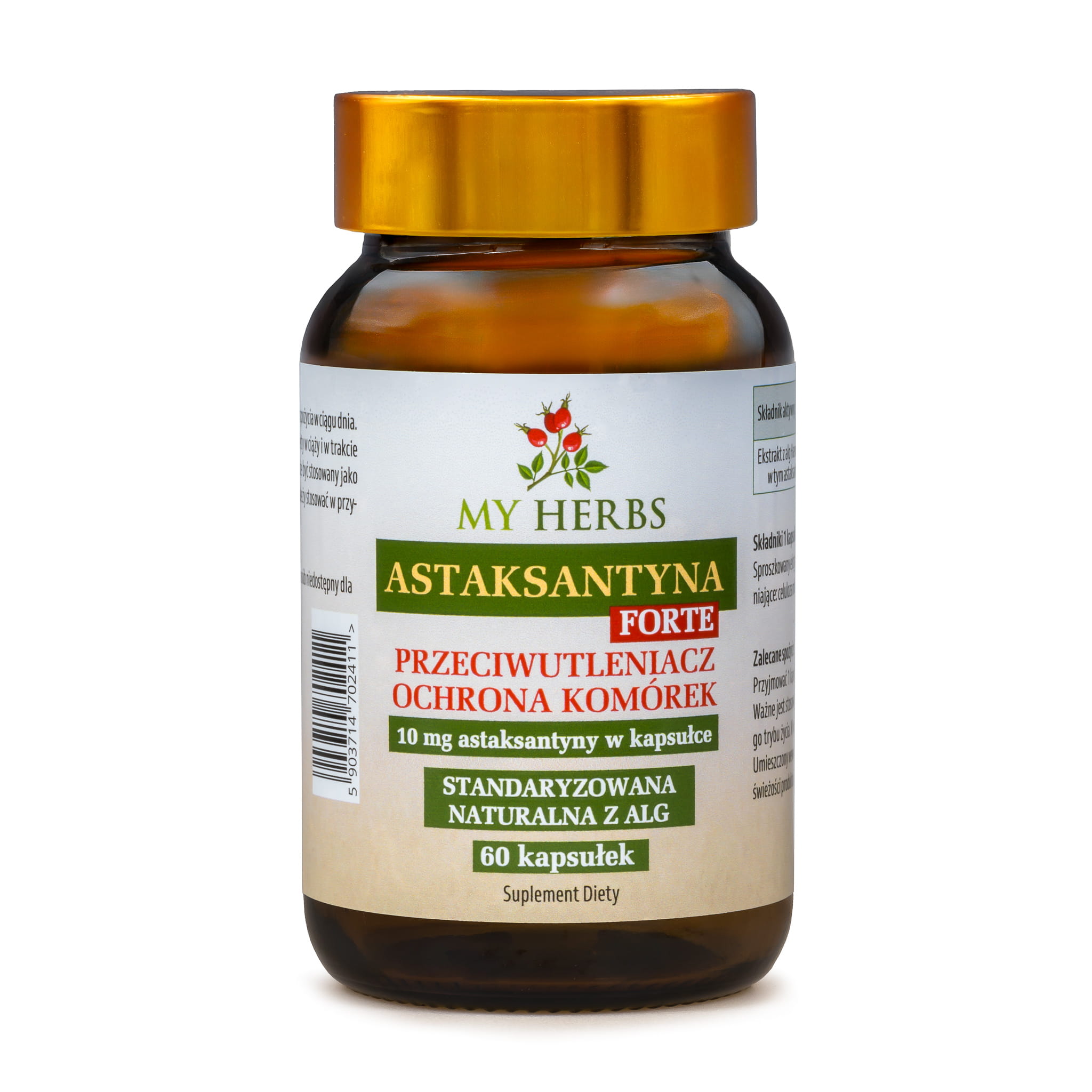 My Herbs Astaksantyna Forte 10 mg 60 kapsułek