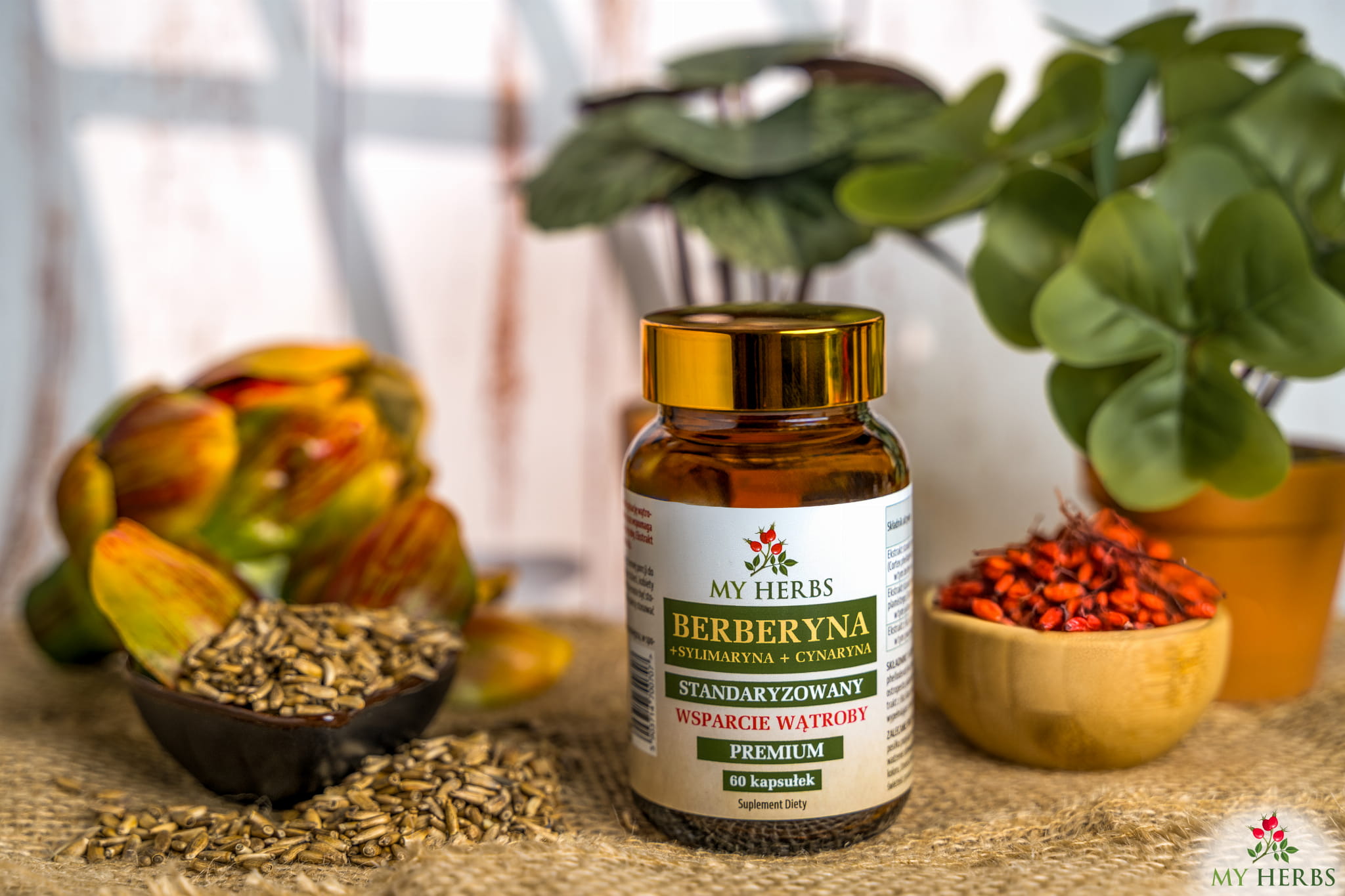 My Herbs Berberyna + Sylimaryna + Cynaryna – standaryzowane ekstrakty roślinne