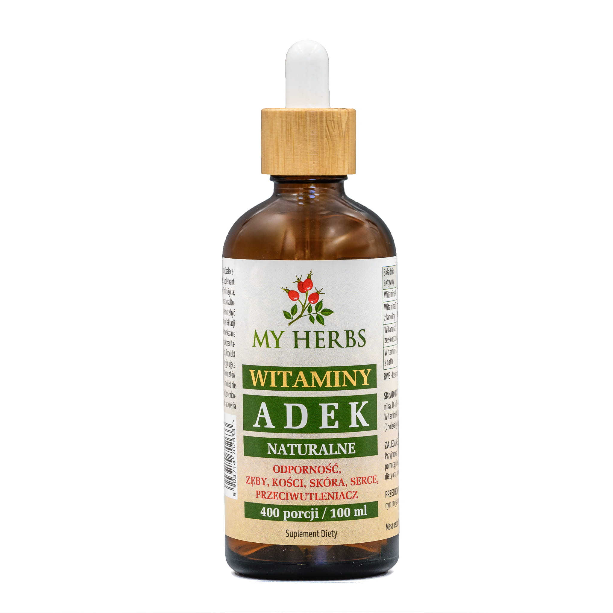 My Herbs Witaminy A D E K Naturalne 100 ml