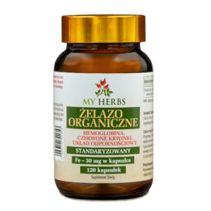 My Herbs Żelazo Organiczne 30 mg 120 kapsułek
