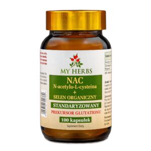 NAC N-acetylo-L-cysteina z selenem organicznym 100 kapsułek My Herbs