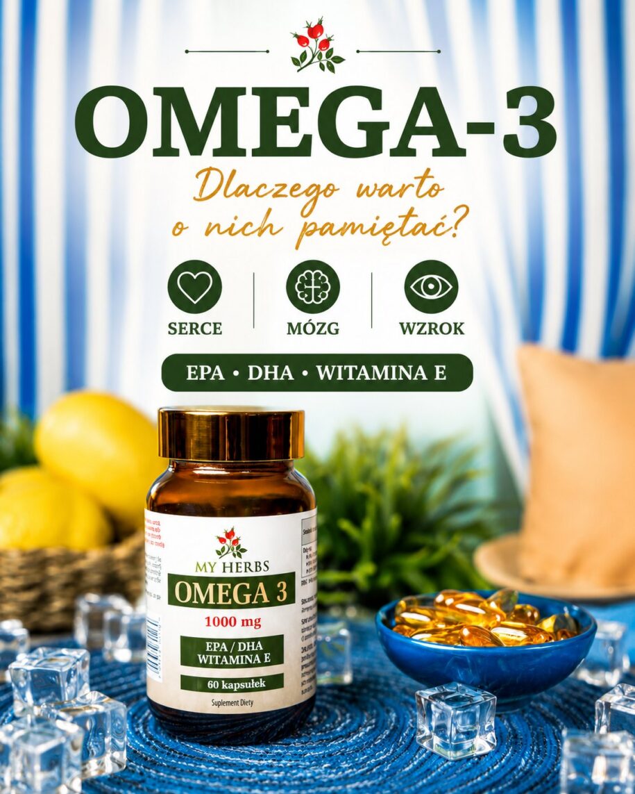 Omega-3 EPA DHA i witamina E – My Herbs 1000 mg