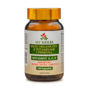 Selen Organiczny z witaminami A C E i piperyną My Herbs 100 kapsułek
