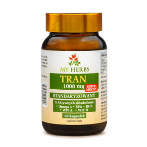 Tran 1000 mg My Herbs skład Omega 3 EPA DHA witaminy A D