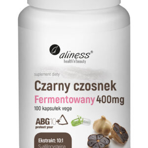 Aliness Czarny Czosnek Fermentowany ABG10+ 400 mg 100 kapsułek