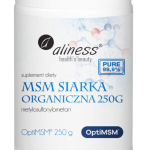 Aliness MSM Siarka Organiczna PLUS OptiMSM 250 g