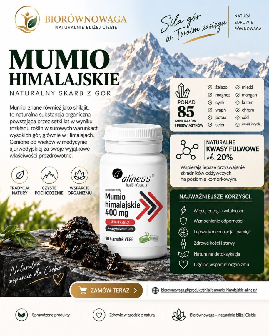 Mumio himalajskie Shilajit Aliness